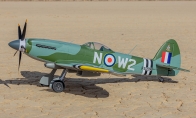 6 CH BlitzRCWorks Green Camo 1100mm Supermarine Spitfire Mk24 RC Warbird Airplane ARF