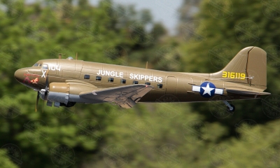 6 CH AF Model Green C 47 DC 3 Skytrain RC Warbird Airplane Radio Controlled C 47 DC 3 Skytrain RC