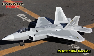 5 CH Sky Flight Hobby F-22 Raptor V3 RC EDF Jet - Radio Controlled F-22  Raptor V3 - RC